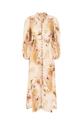 Abito Ascension in lino stampato -  | Wise