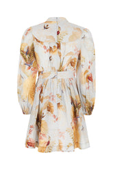Mini abito Ascension in lino stampato -  | Wise