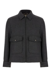 Giubbino in lana antracite -  | Wise