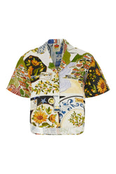 Camicia in lino stampato -  | Wise