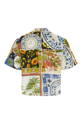 Camicia in lino stampato -  | Wise