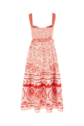 Abito in misto lino stampato -  | Wise