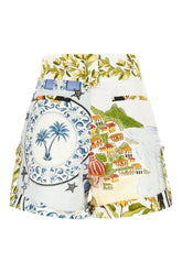 Printed linen shorts -  | Wise