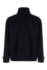 Giubbino imbottito in cashmere blu notte -  | Wise