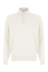 Polo in cashmere grigio melangé -  | Wise