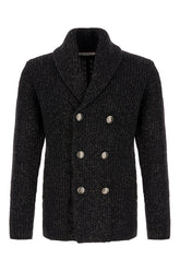 Cardigan in misto lana ricamata -  | Wise
