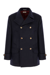 Cappotto in lana blu navy -  | Wise