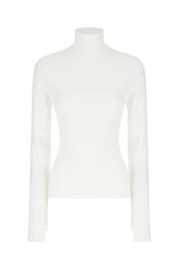 Maglione in misto viscosa bianca -  | Wise