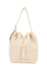 Borsa a secchiello in spugna avorio -  | Wise