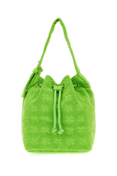 Borsa a secchiello in spugna verde fluo -  | Wise