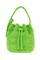 Borsa a secchiello in spugna verde fluo -  | Wise