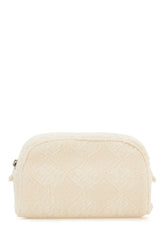 Clutch in tessuto avorio -  | Wise