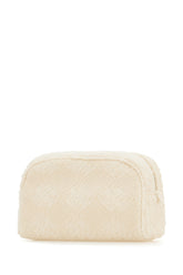 Clutch in tessuto avorio -  | Wise