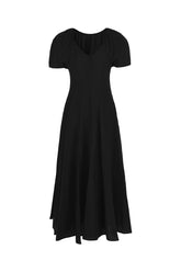 Abito in misto viscosa nera -  | Wise