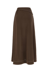 Gonna in viscosa cioccolato -  | Wise