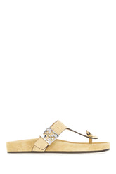 Sandali infradito Mellow in pelle scamosciata beige -  | Wise