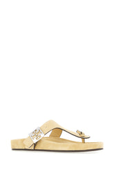 Sandali infradito Mellow in pelle scamosciata beige -  | Wise