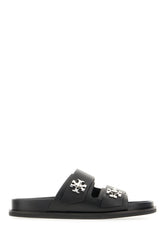 Sandali Slider in pelle nera -  | Wise