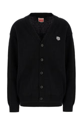 Cardigan in misto cotone nero -  | Wise