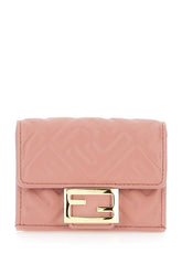 Portafoglio Micro Trifold Baguette in nappa rosa -  | Wise