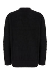 Cardigan in misto lana stretch nera -  | Wise