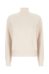 Maglione in misto lana stretch rosa pastello -  | Wise