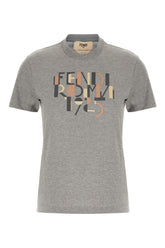 T-shirt in cotone grigio melangé -  | Wise