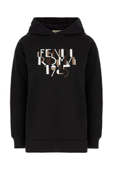 Felpa in cotone nero -  | Wise