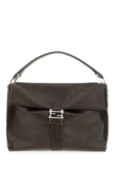 Borsa a mano Flux maxi in pelle testa di moro -  | Wise