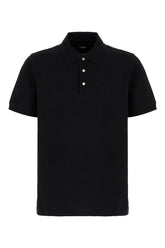 Polo in piquet nero -  | Wise