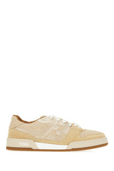 Cappuccino denim and suede Match sneakers -  | Wise