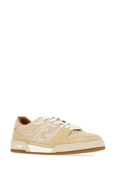 Cappuccino denim and suede Match sneakers -  | Wise