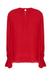 Blusa in seta rossa -  | Wise