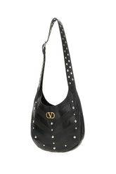 Borsa a spalla Bohoho in pelle nera -  | Wise