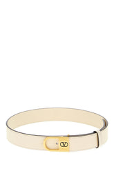 Cintura in pelle avorio -  | Wise