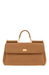 Biscuit leather My Sicily handbag -  | Wise