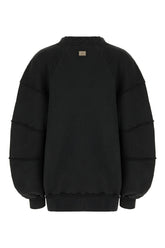 Felpa in cotone nero -  | Wise