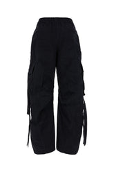 Pantalone cargo in misto cotone nero -  | Wise