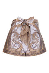 Printed silk blend Hypnotic shorts -  | Wise