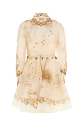 Abito Memento in misto lino stampato -  | Wise