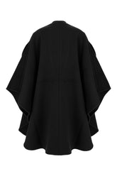 Cappotto in misto lana nera -  | Wise