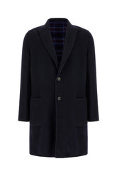 Cappotto in misto lana blu notte -  | Wise