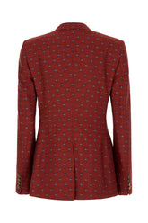 Embroidered wool blend blazer -  | Wise