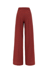 Pantalone in misto cotone ricamato -  | Wise