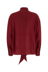 Blusa in seta bordeaux -  | Wise