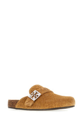 Slippers Mellow in pelle scamosciata biscotto -  | Wise