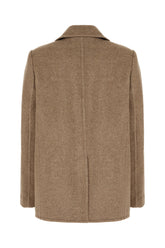 Cappotto in misto lana stretch cappuccino -  | Wise
