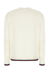 Cardigan in misto cashmere avorio -  | Wise