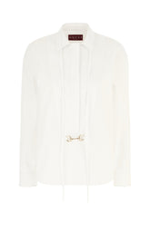 Blusa in popeline bianco -  | Wise