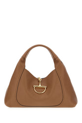 Brown leather Softbit shoulder bag -  | Wise